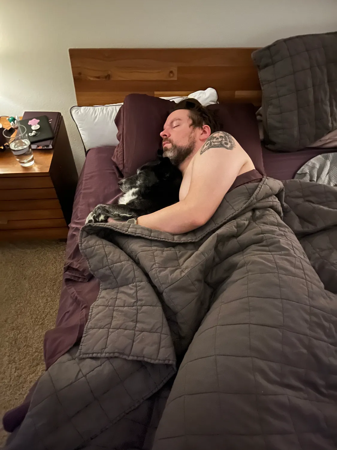 He liked being the little spoon