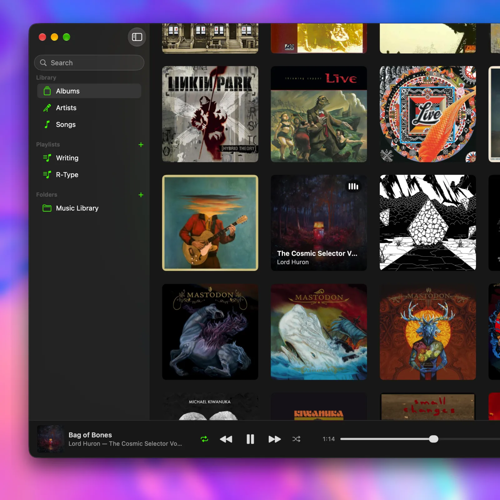 Album list.