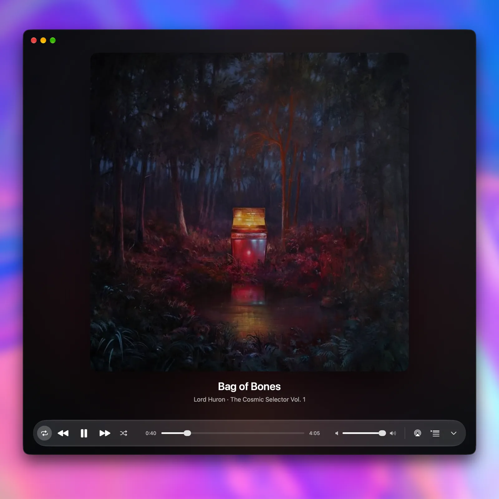 Now Playing view.