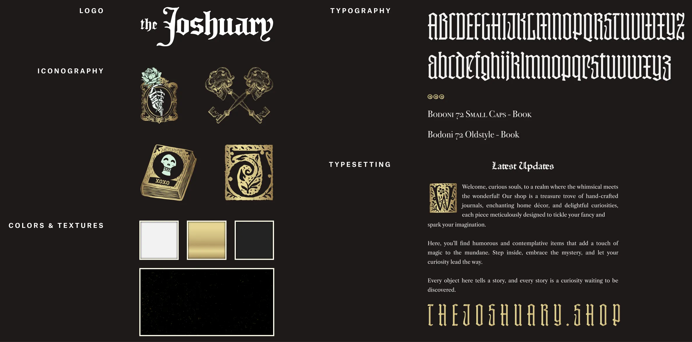 The branding for The Joshuary.